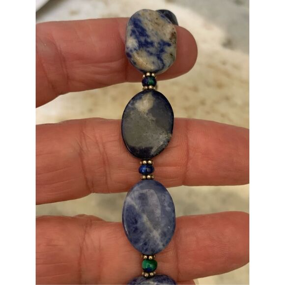 Handmade Blue Sodalite Bracelet #resembles lapis - Picture 5 of 5